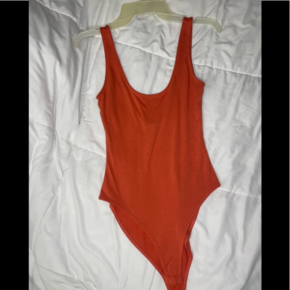 Salmon/Orange Forever 21 bodysuit